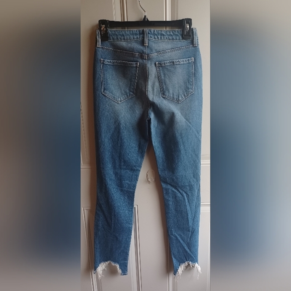 L'AGENCE High Line High Rise Skinny Distressed Jeans Size 25 FLAWED - Picture 5 of 11